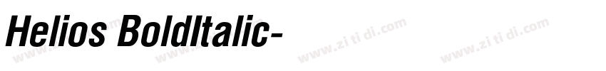 Helios BoldItalic字体转换